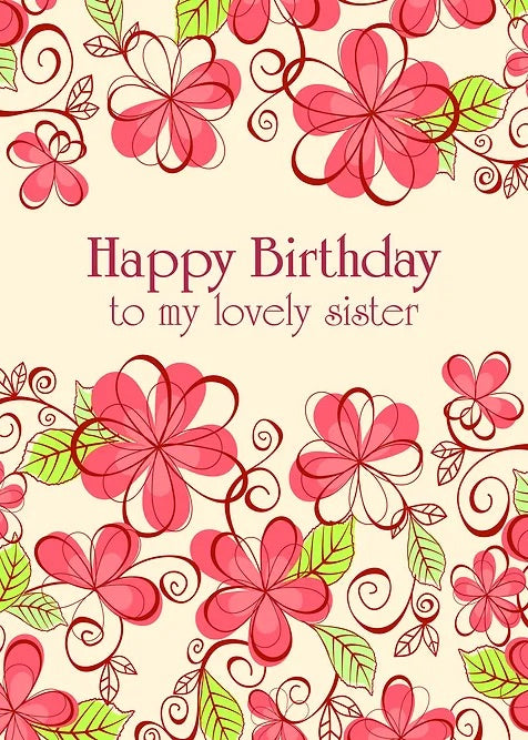 FR0356 Birthday Card / Sister