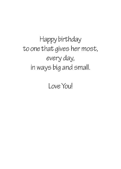 FR0372 Birthday Card / Mother