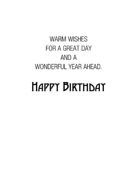 FR0374 Birthday Card / Brother