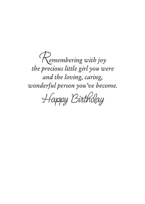 FR0906 Birthday Card / Granddaughter