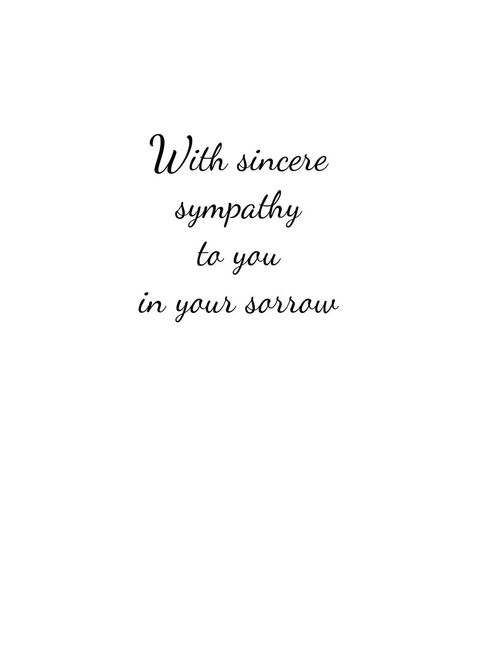 FR1237 Sympathy Card