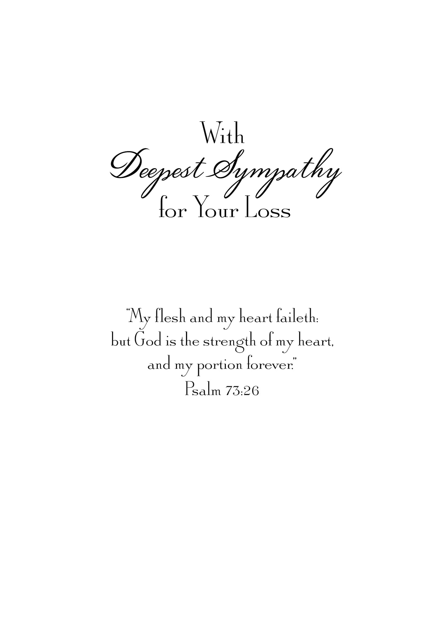 FR1395 Sympathy Card