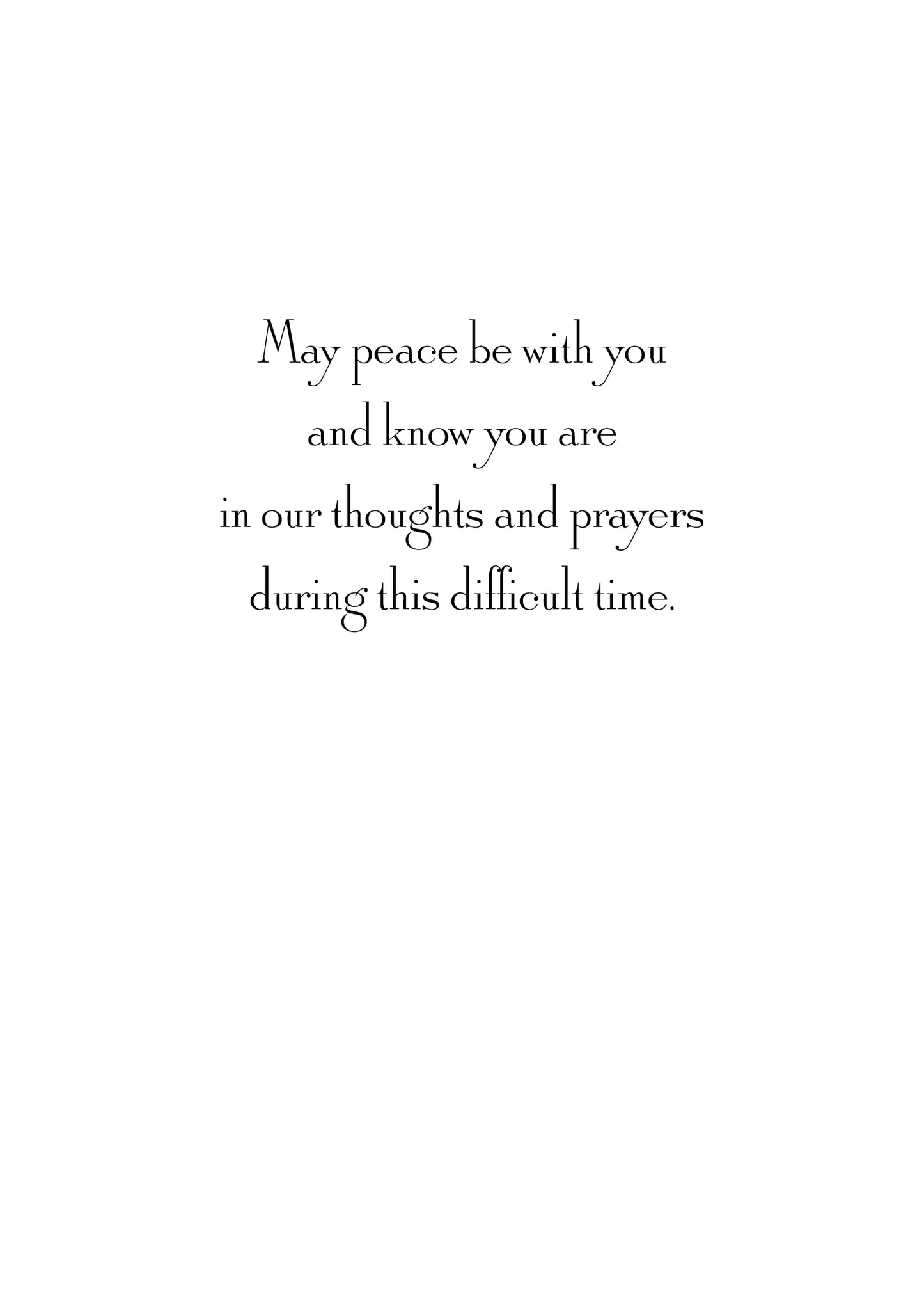 FR1396 Sympathy Card