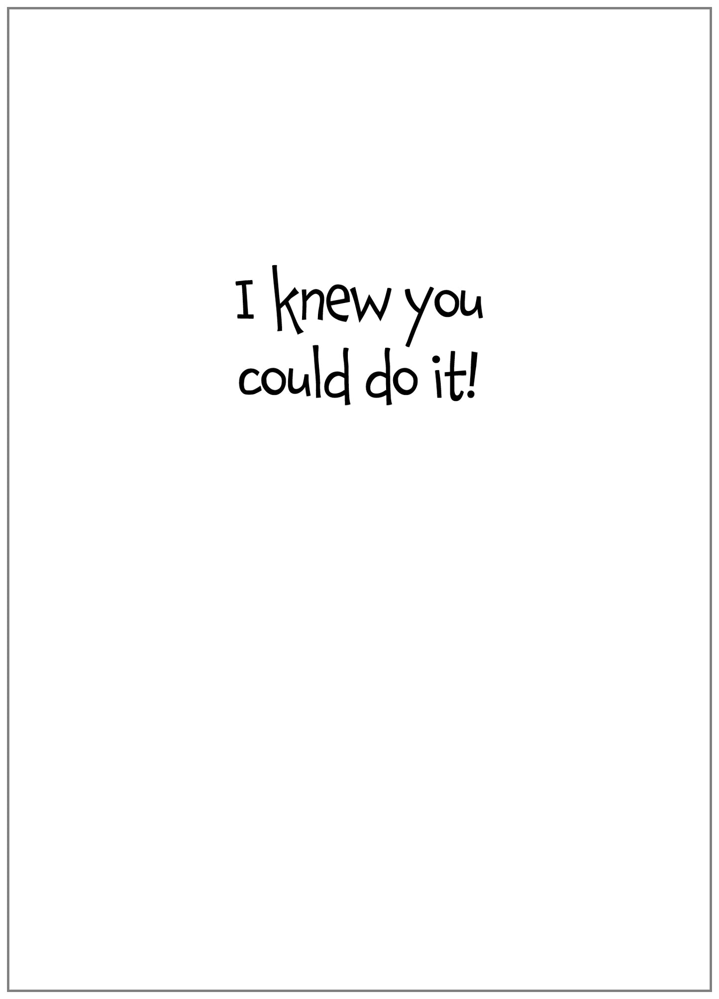 FR1450 Congratulations Card