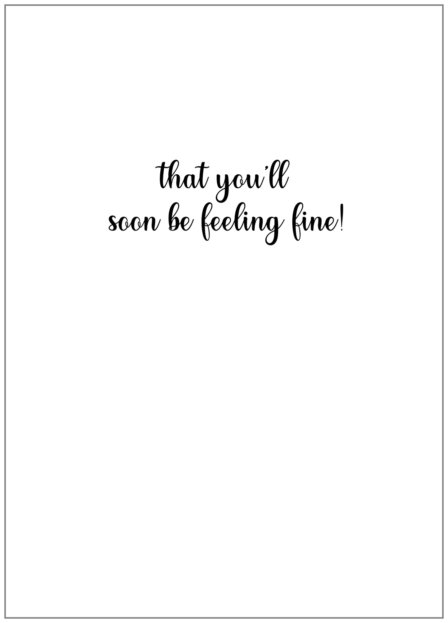 FR7150 Get Well Card