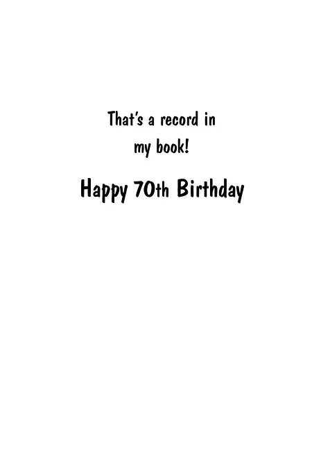 FR8463 Milestone Birthday Card / 70