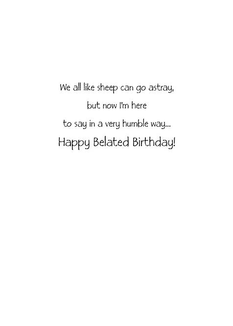 FR8501 Belated Birthday Card