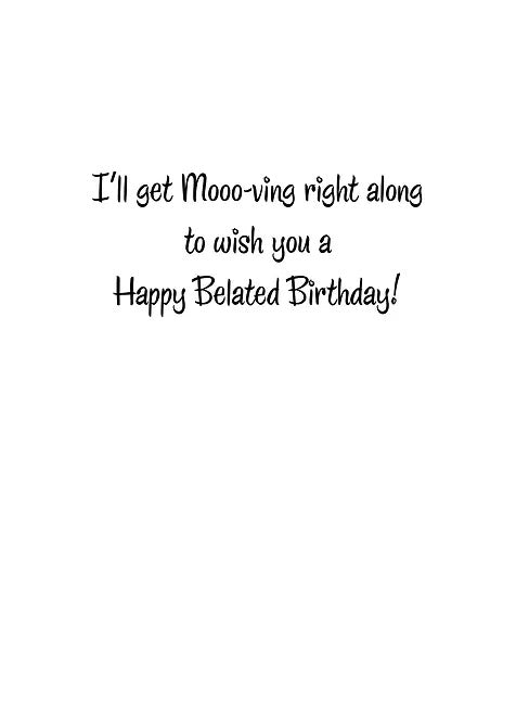 FR8508 Belated Birthday Card