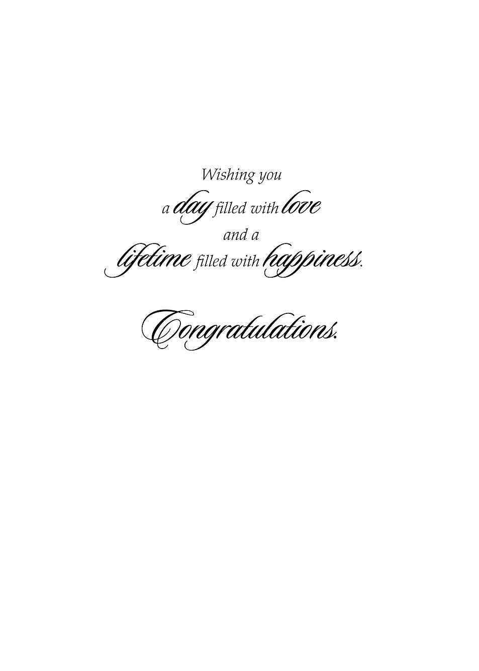 FR9200 Wedding Card