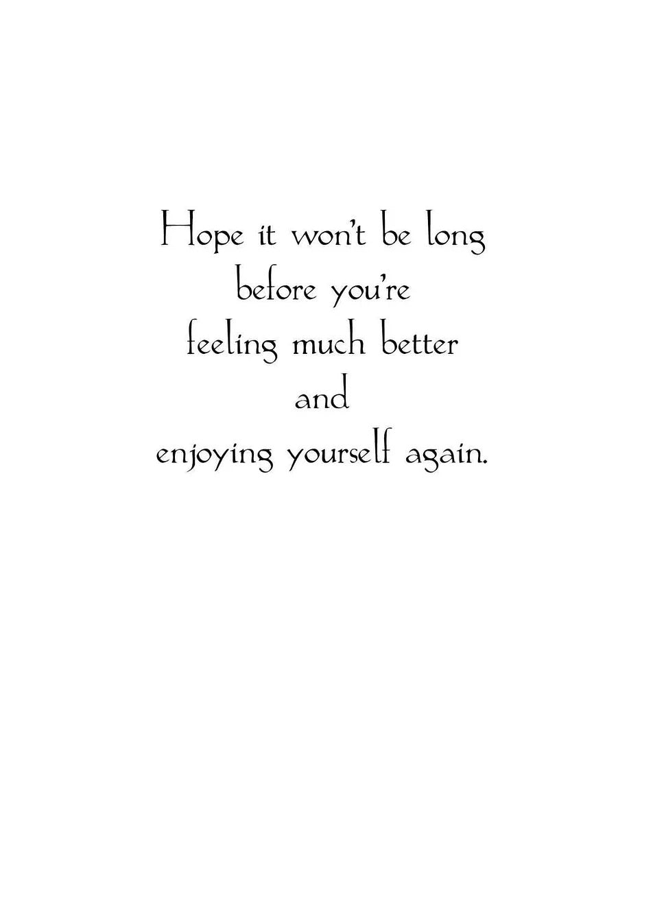 FR9607 Get Well Card