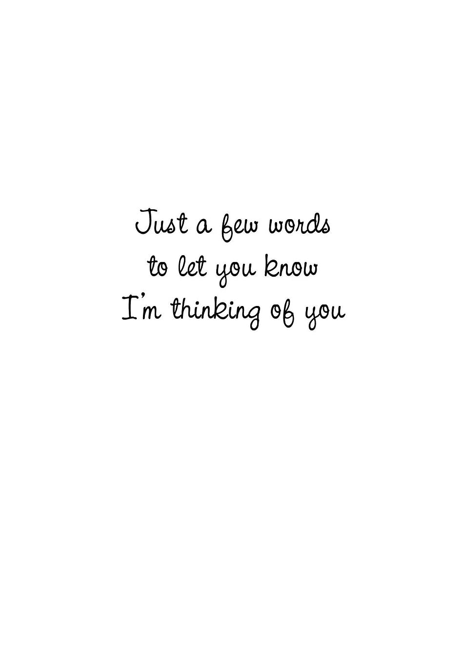 FR9616 Thinking Of You Card