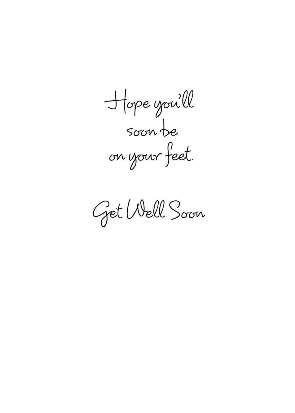 FR9749 Get Well Card