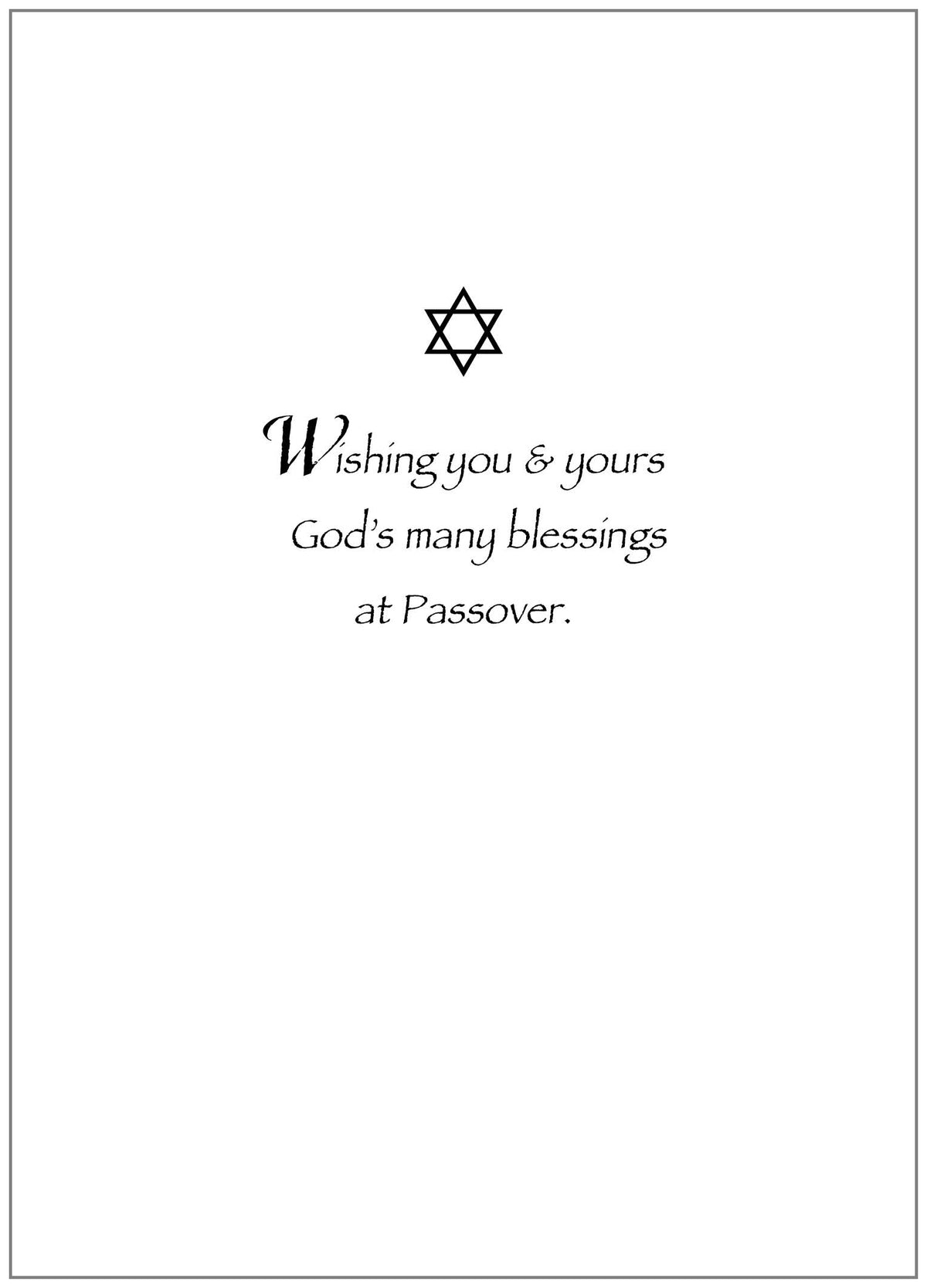 PFRS2487 Passover Card Premium