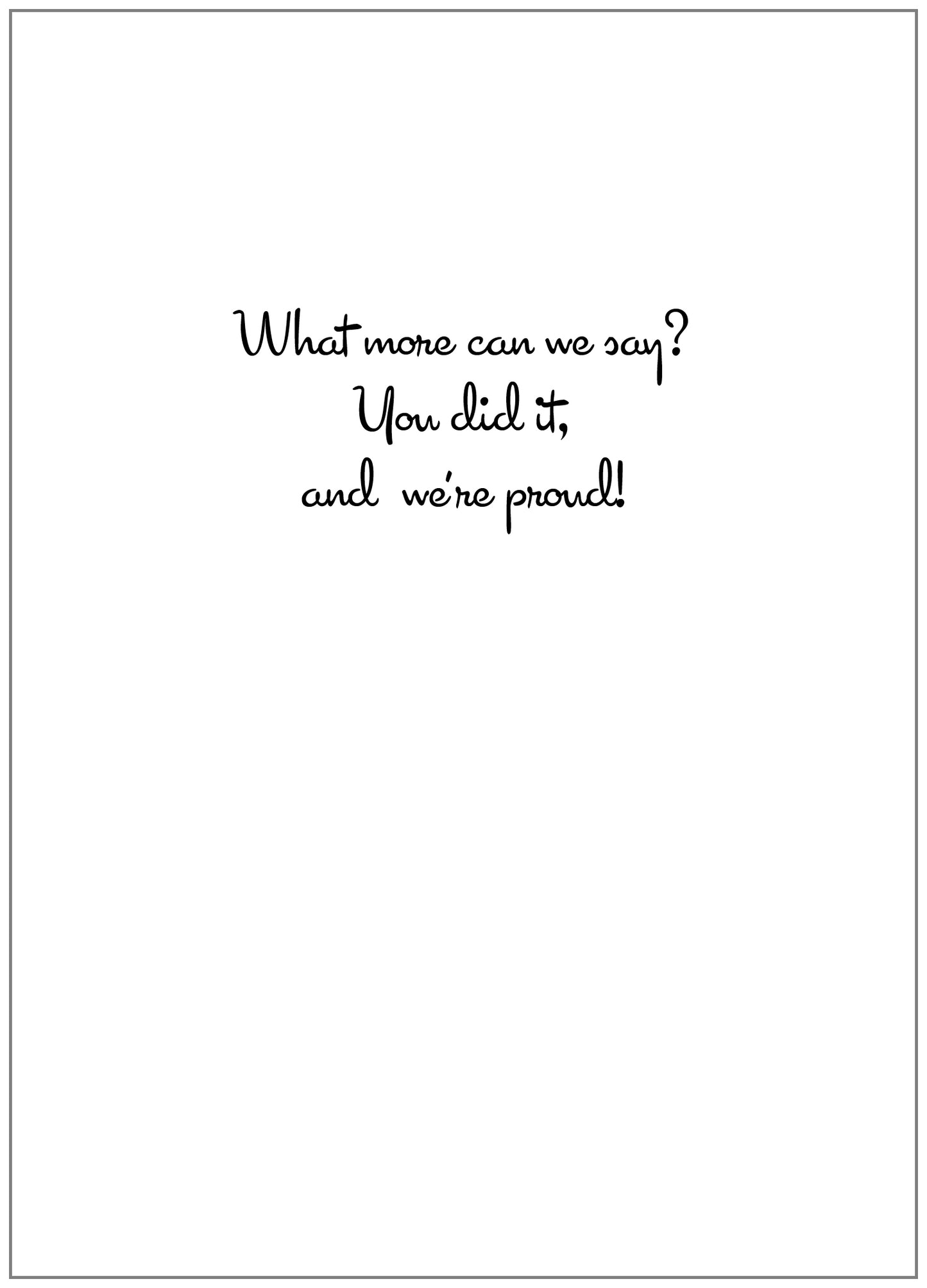 PFRS4404 Graduation Card Premium