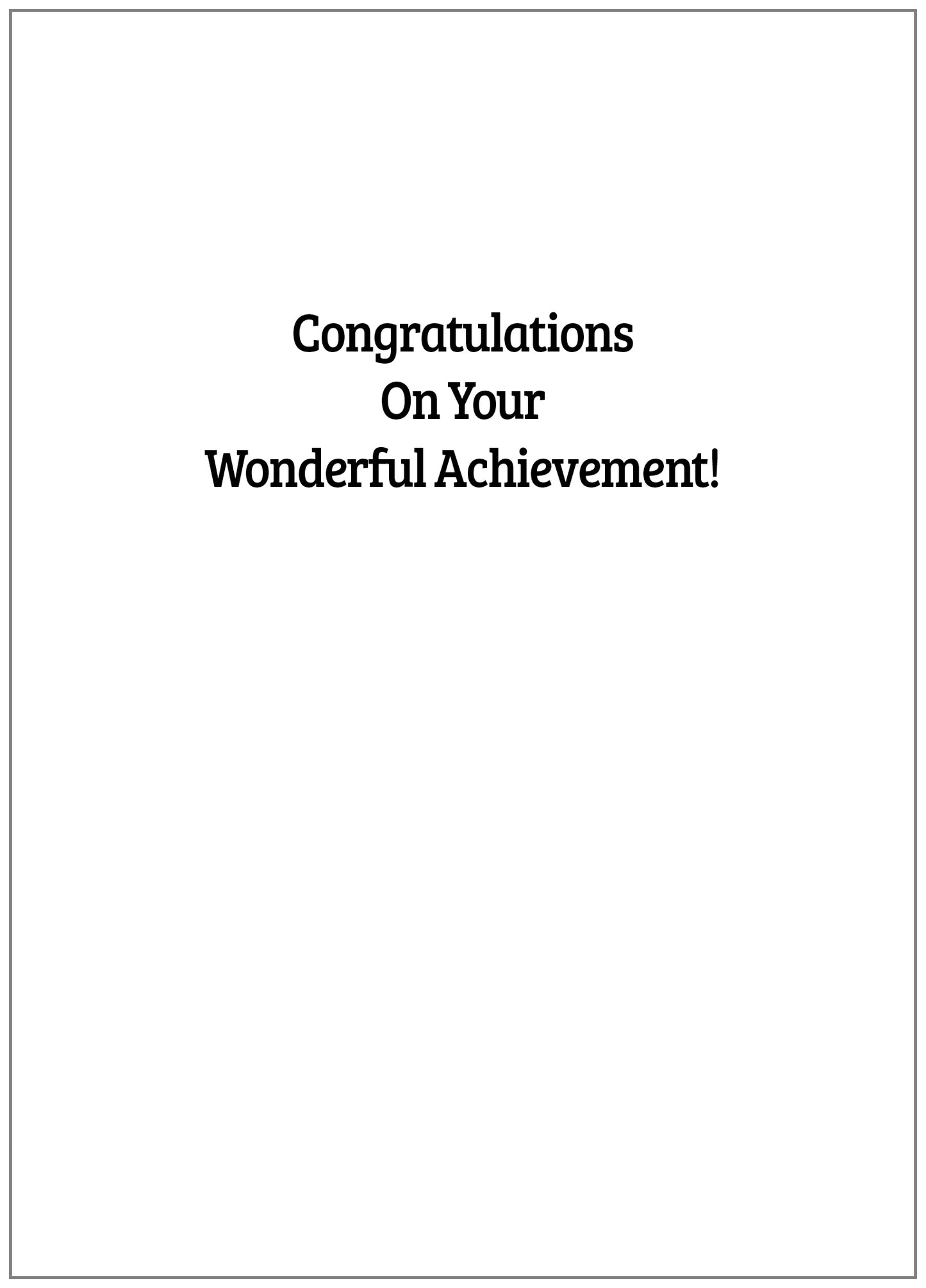 FRS4442 Graduation Card