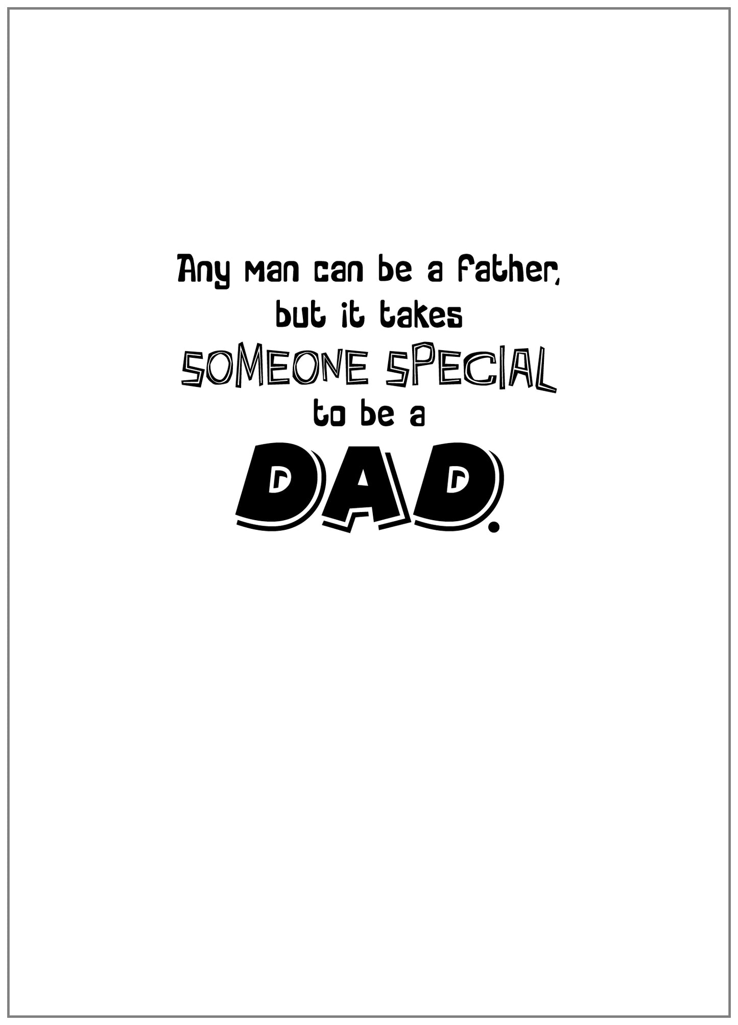 FRS6230 Father's Day Card