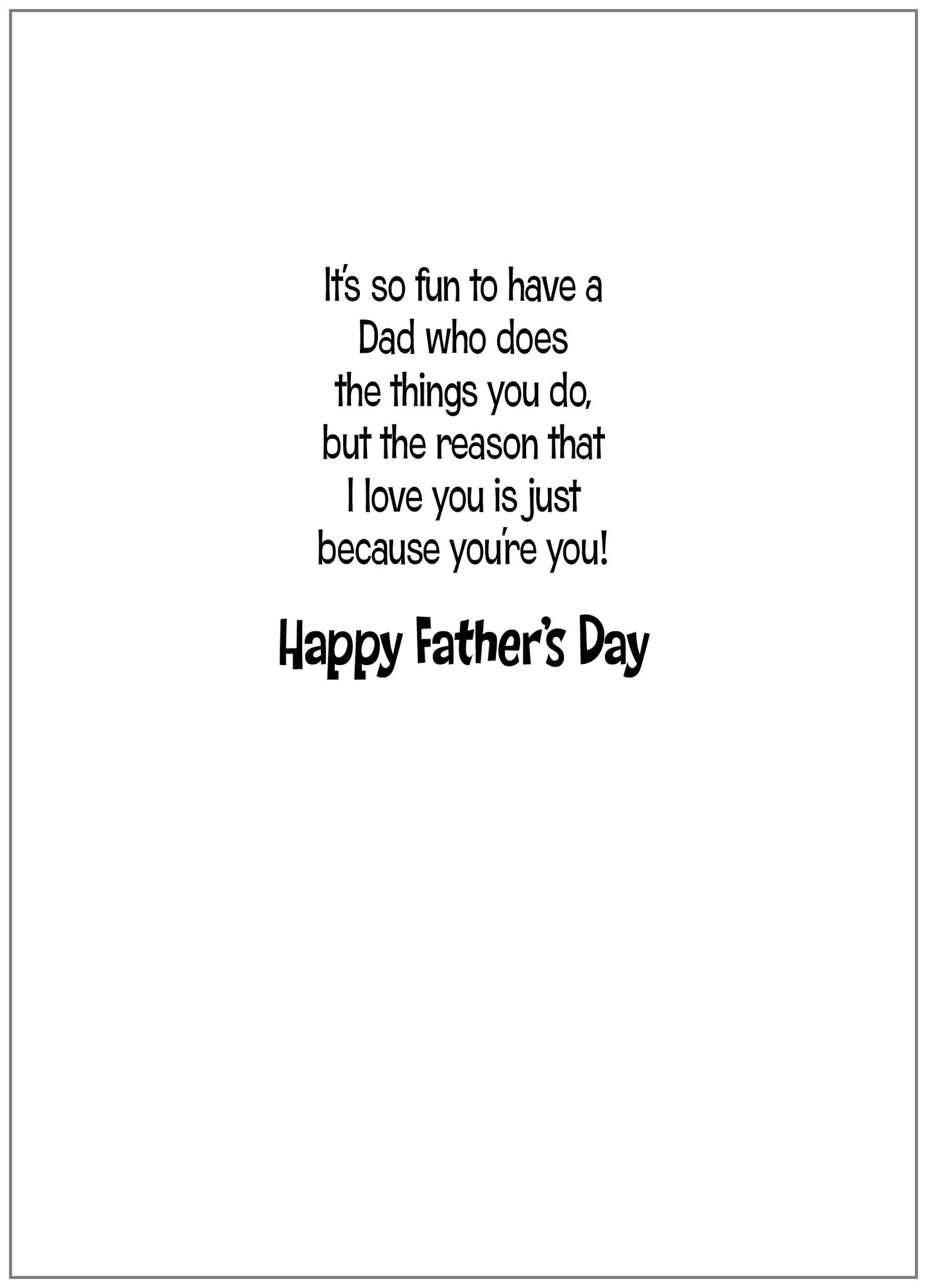 FRS6232 Father's Day Card