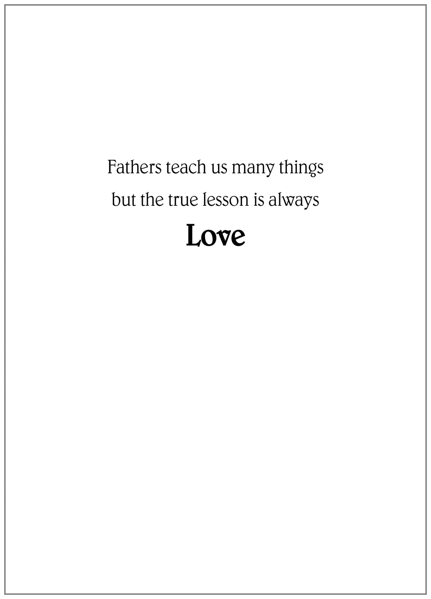 FRS6244 Father's Day Card