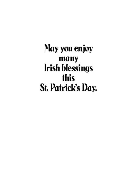 FRS7831 St. Patrick's Day Card