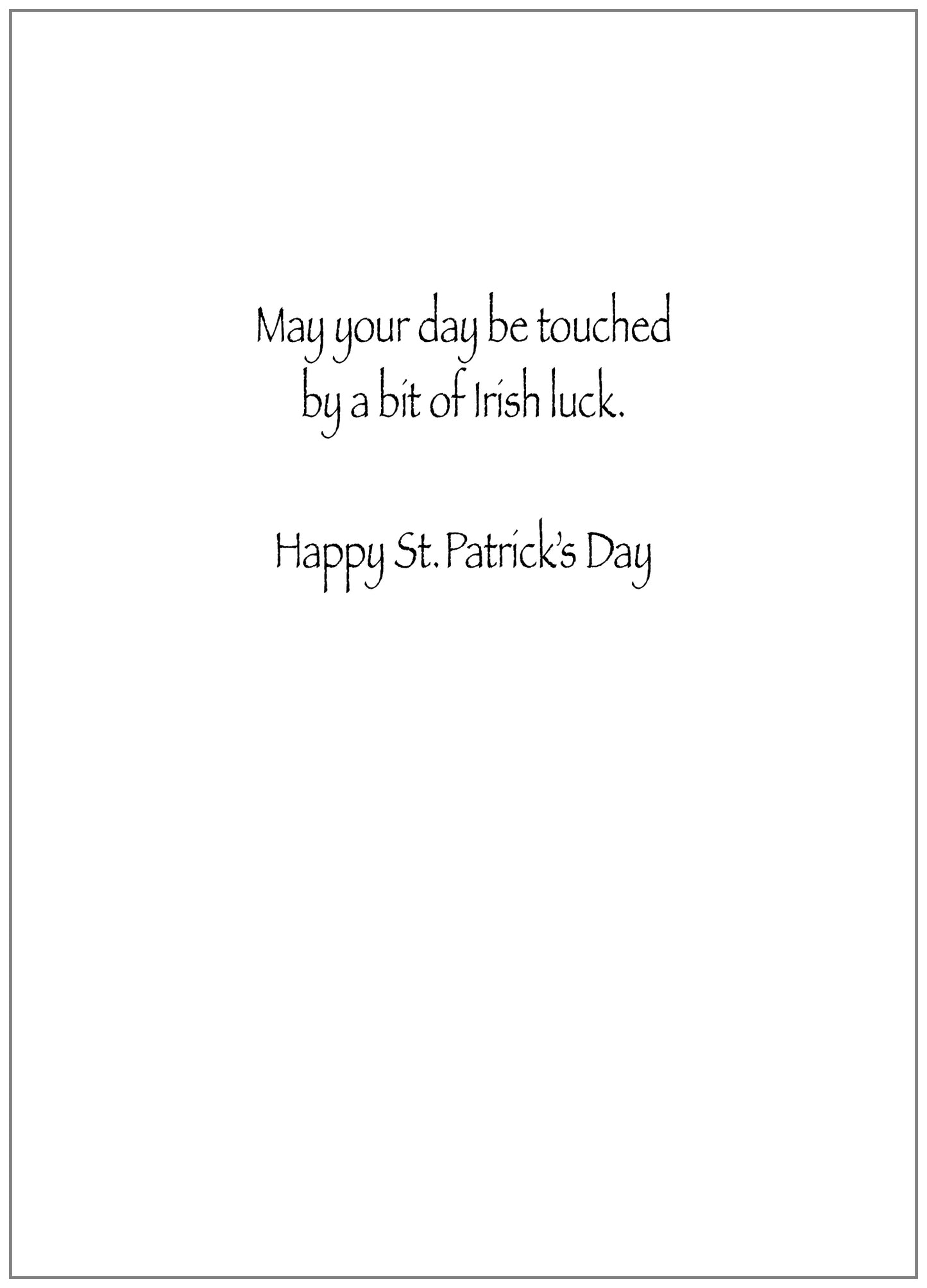 PFRS7866 St. Patrick's Day Card Premium