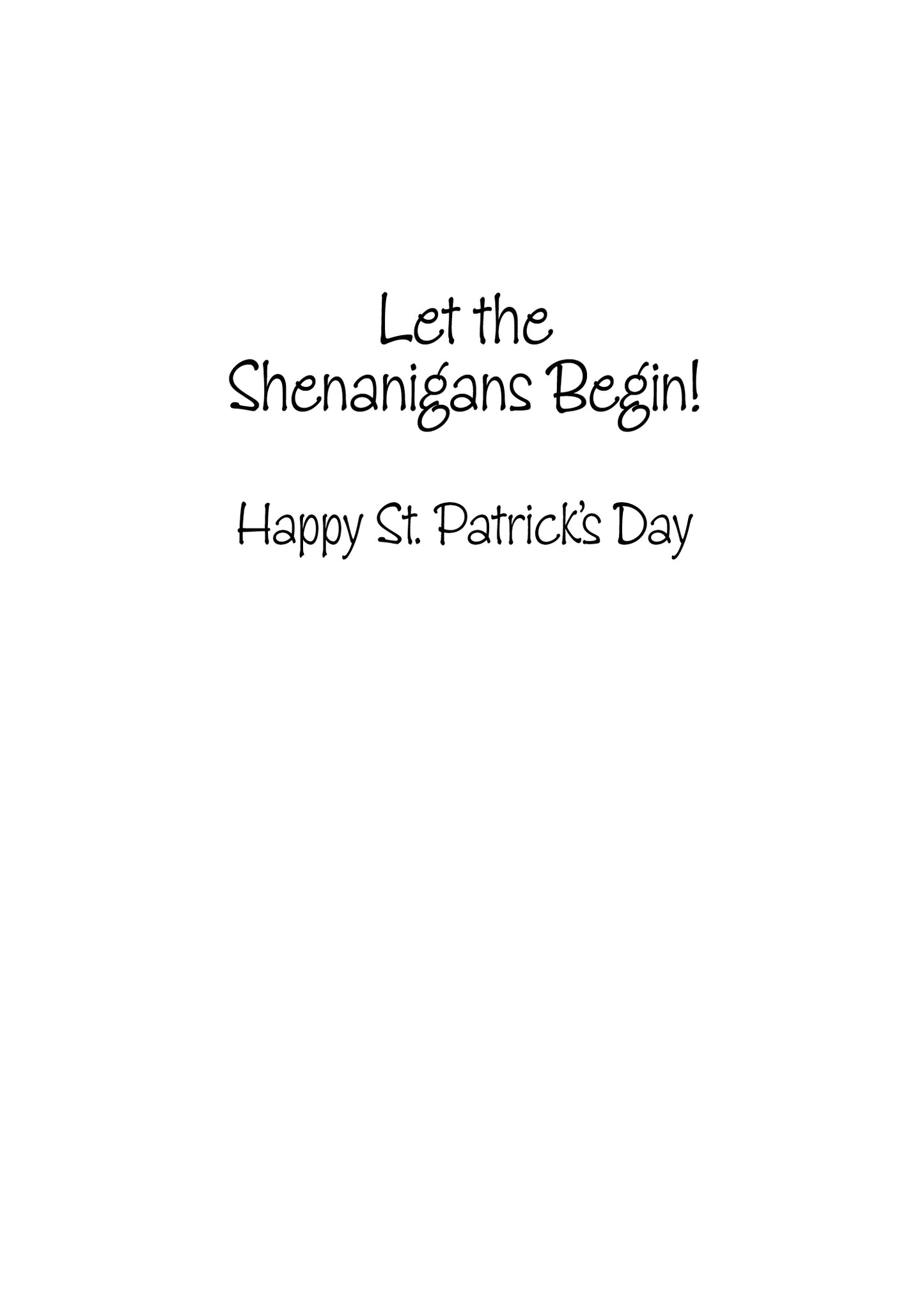 FRS7881 St. Patrick's Day Card