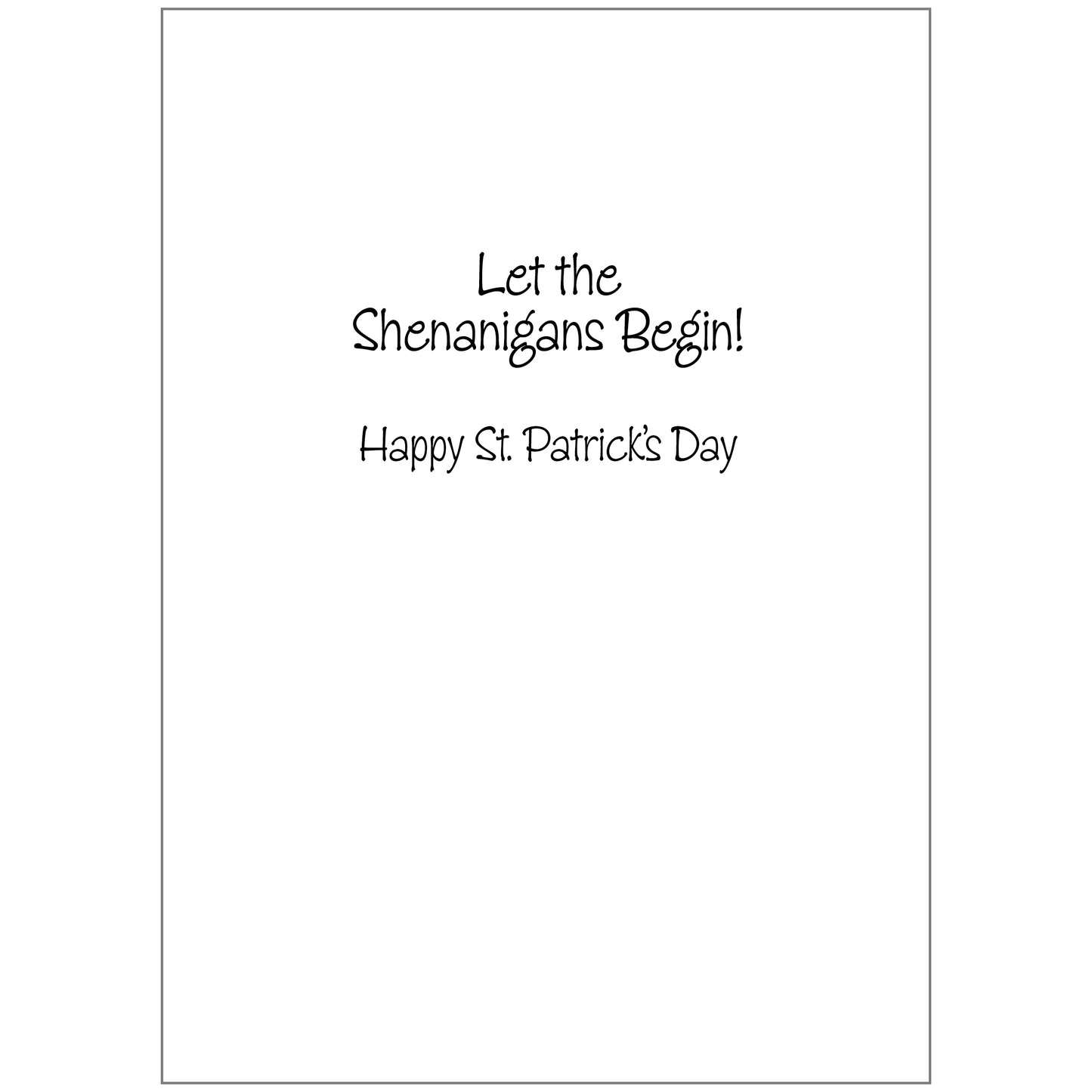 PFRS7881 St. Patrick's Day Card Premium