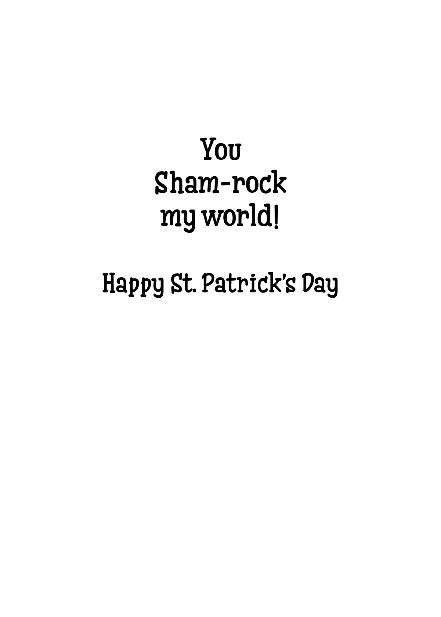 FRS7882 St. Patrick's Day Card