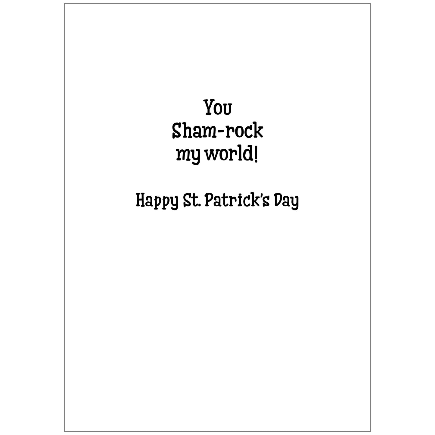 PFRS7882 St. Patrick's Day Card Premium