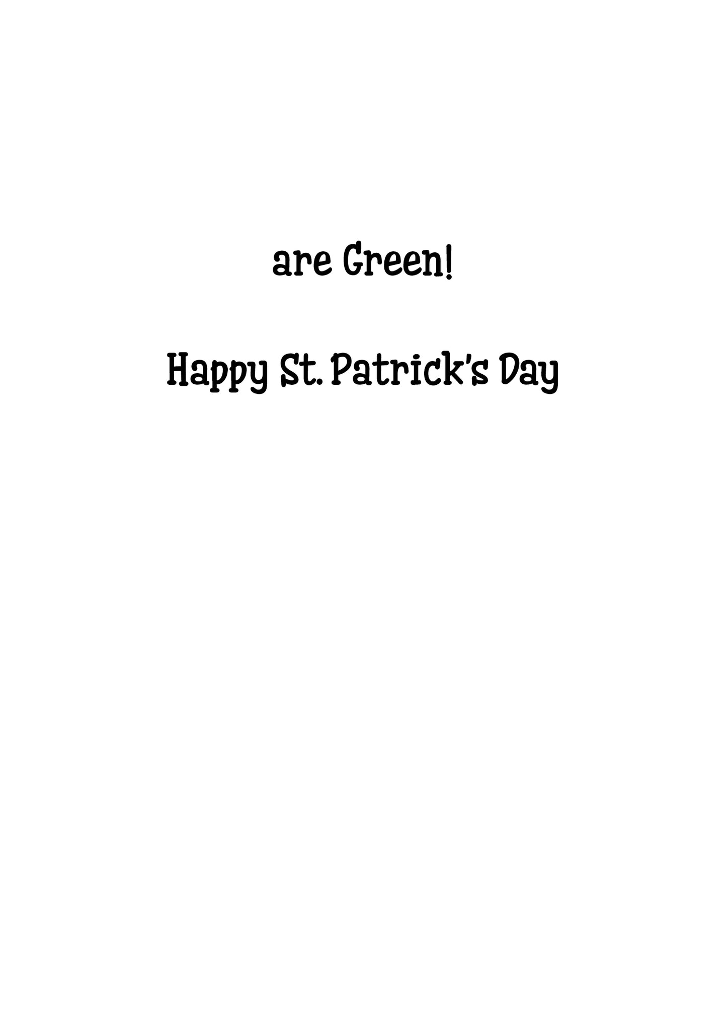 FRS7884 St. Patrick's Day Card