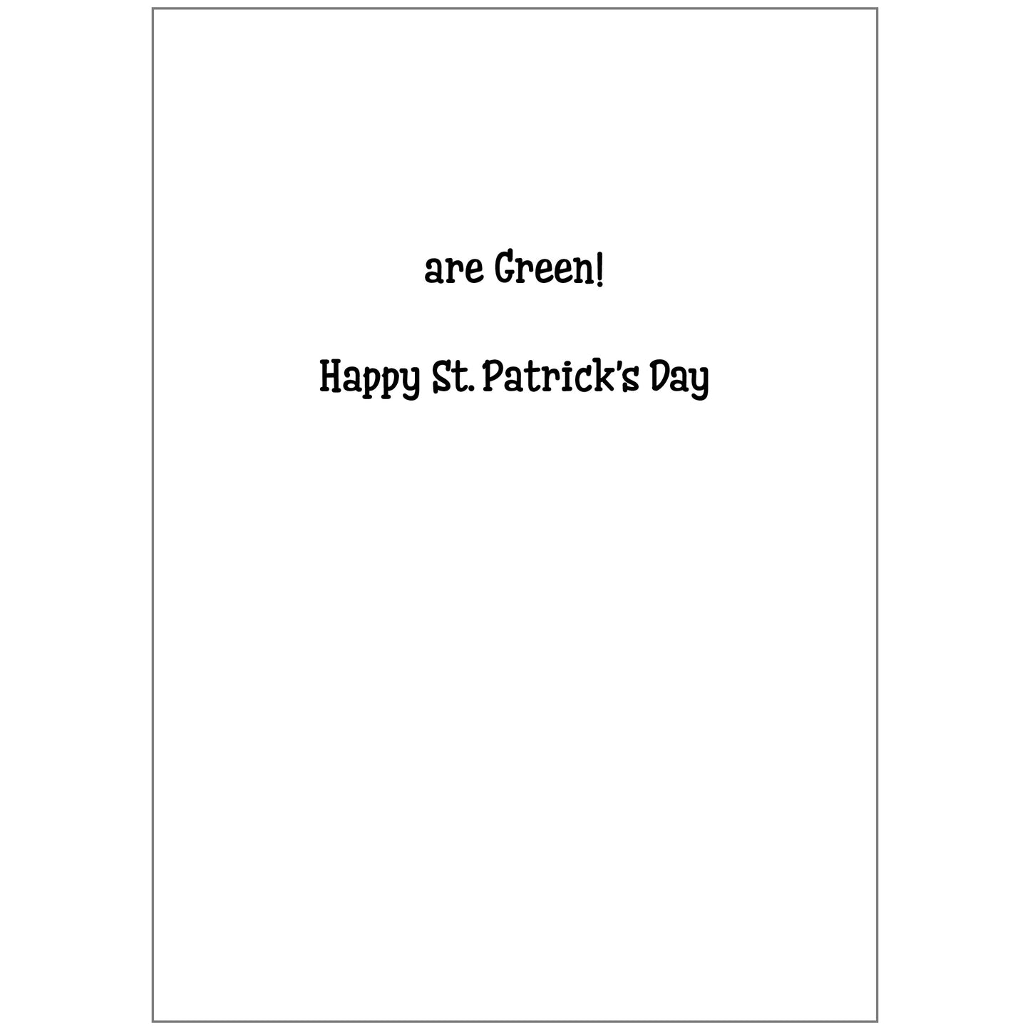 PFRS7884 St. Patrick's Day Card Premium