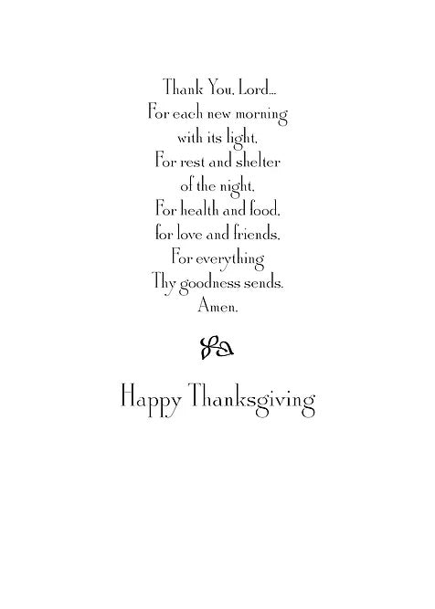 FRS 660 / 7911 Thanksgiving Card