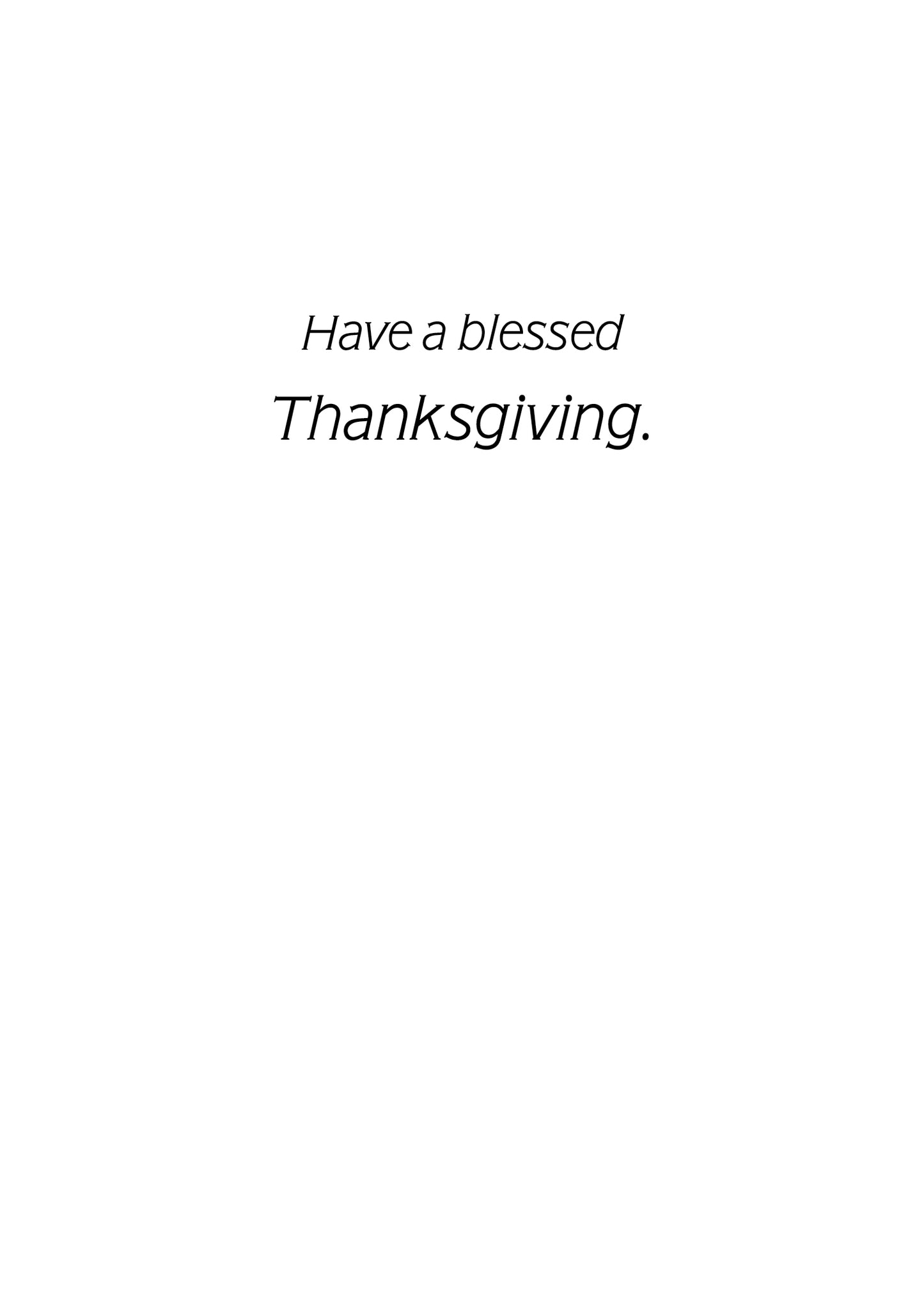 FRS7955 Thanksgiving Card
