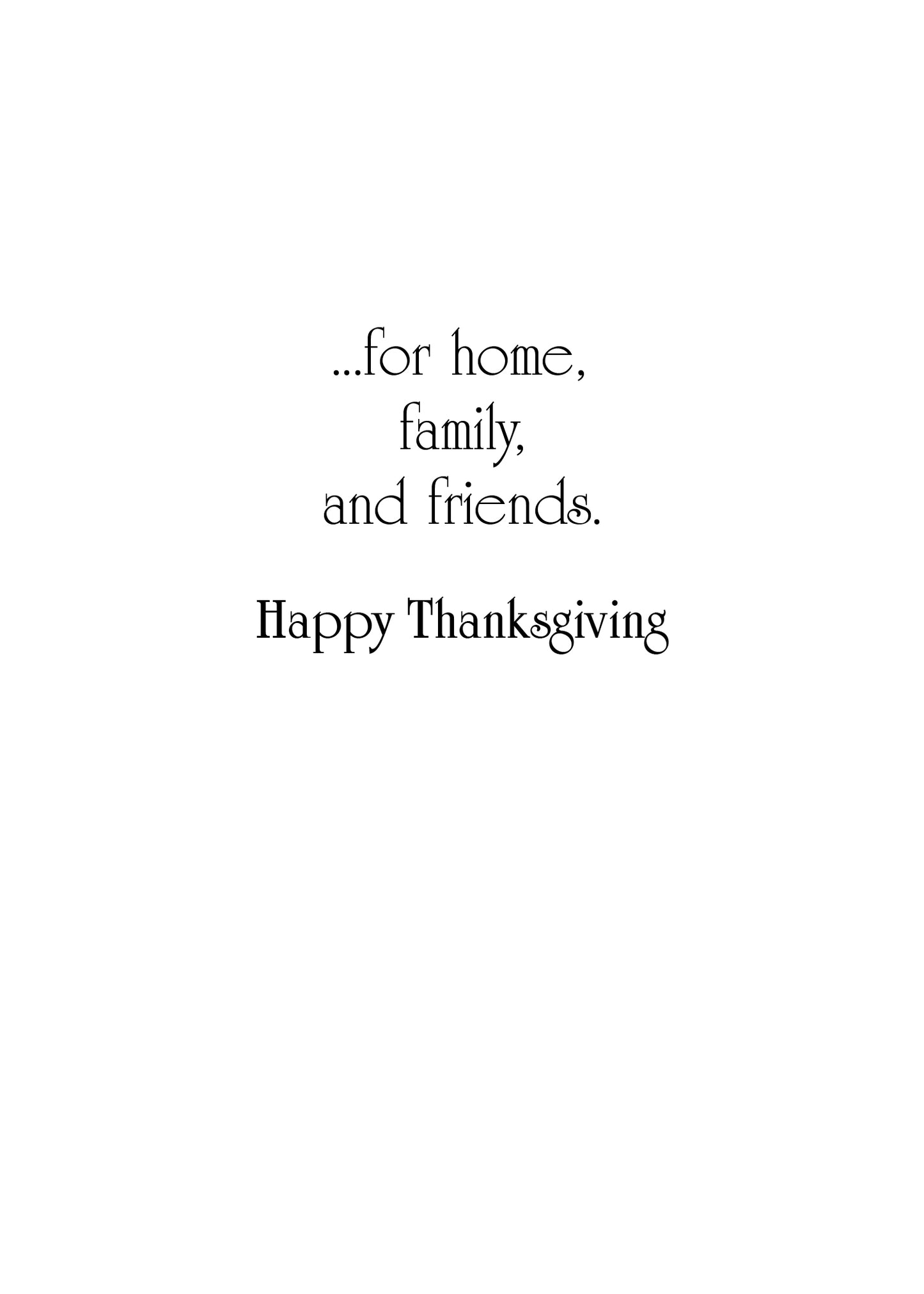 FRS7980 Thanksgiving Card