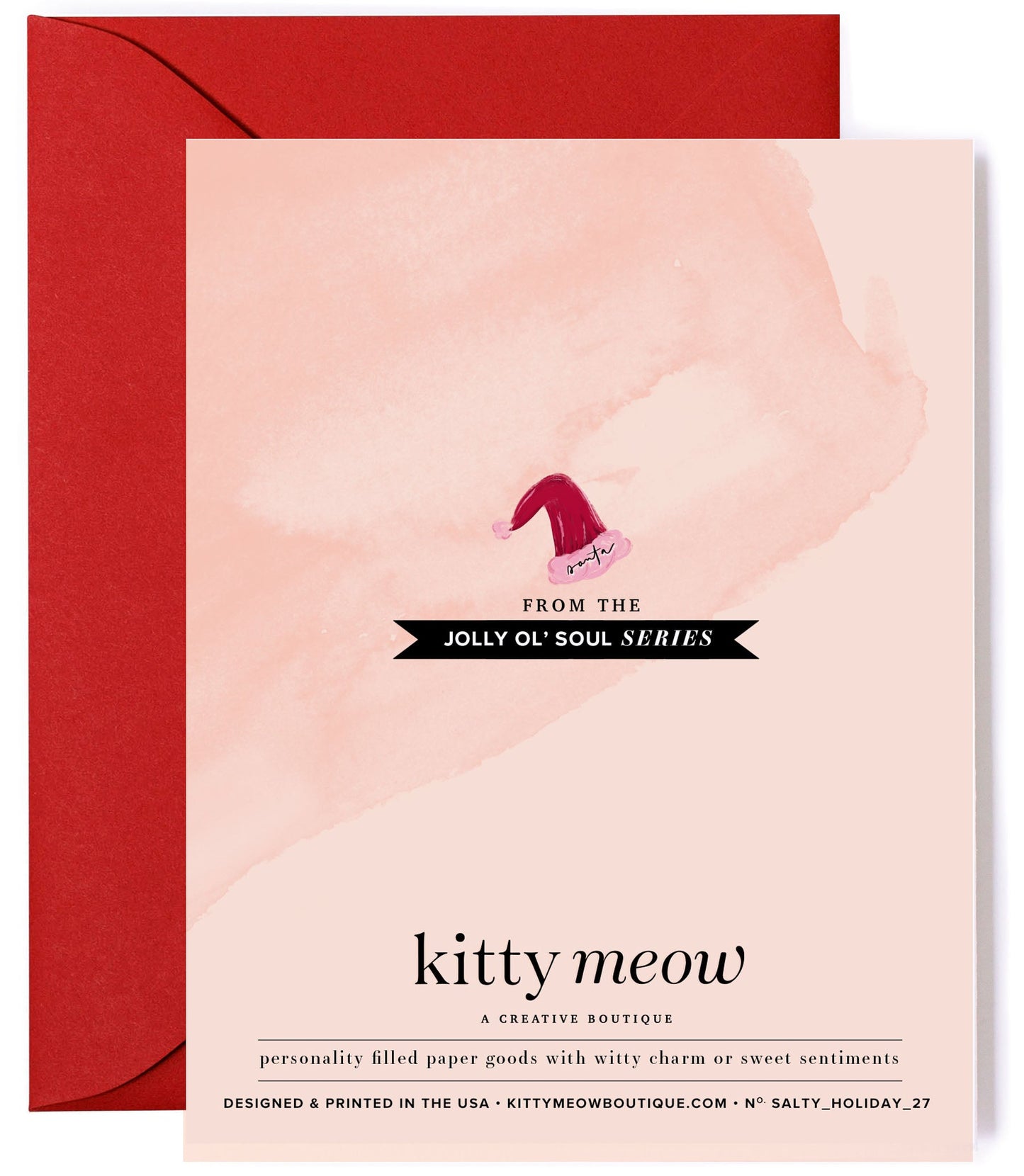 Just Call Me Santa, Funny & Stylish Christmas Card