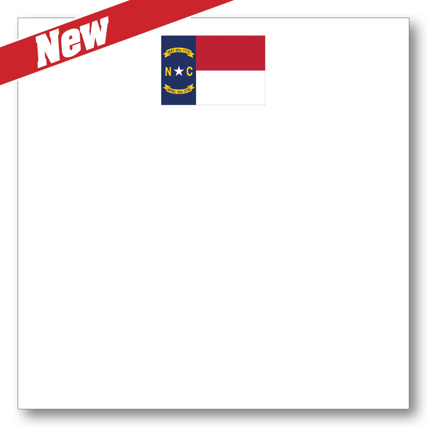 North Carolina Flag Note Block