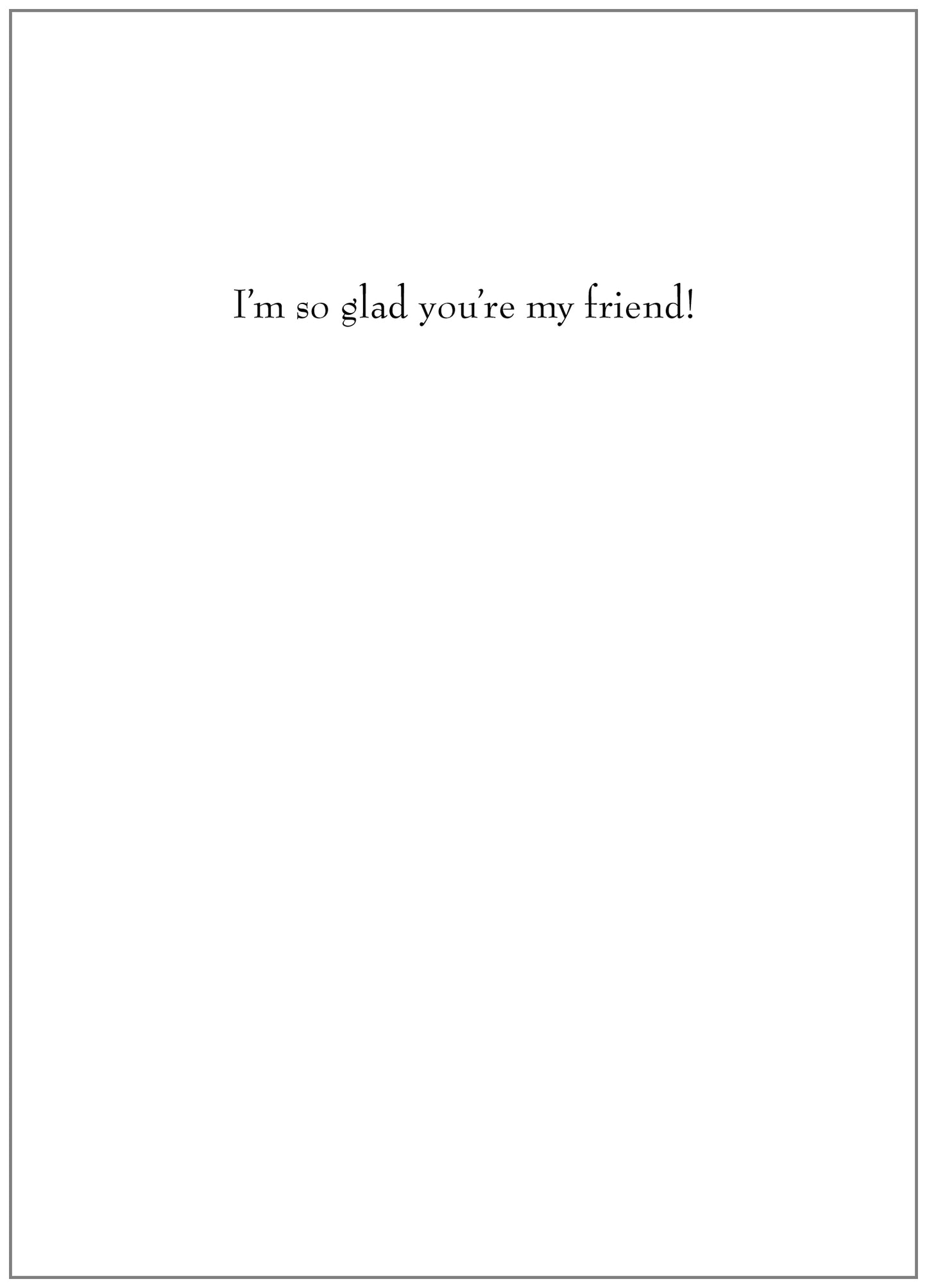 NT142 Friendship Card