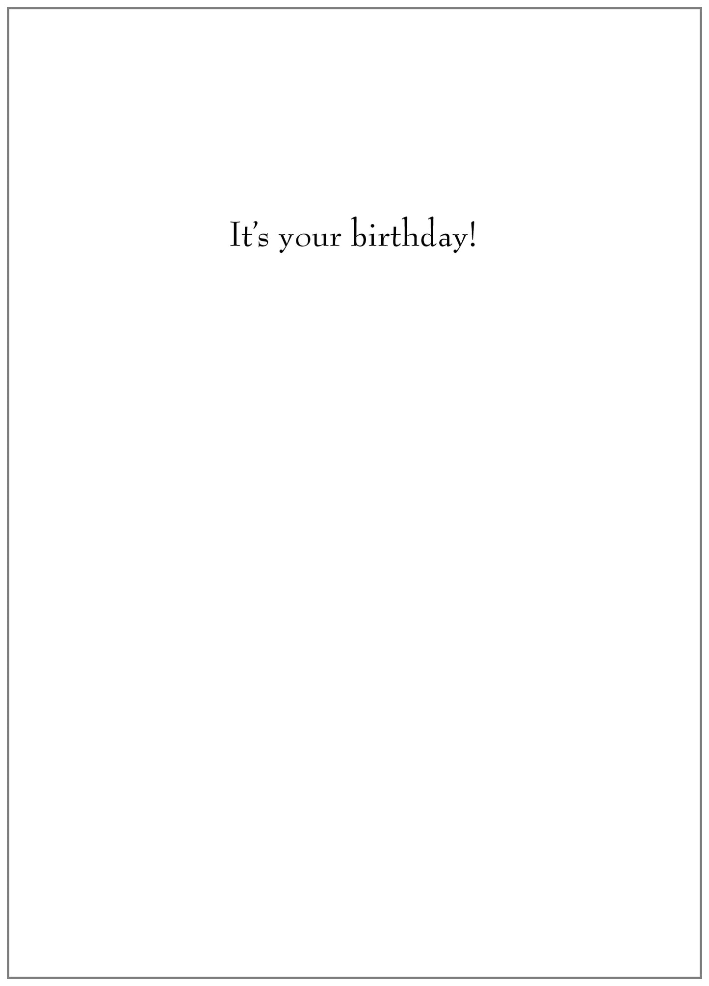 NT143 Birthday Card