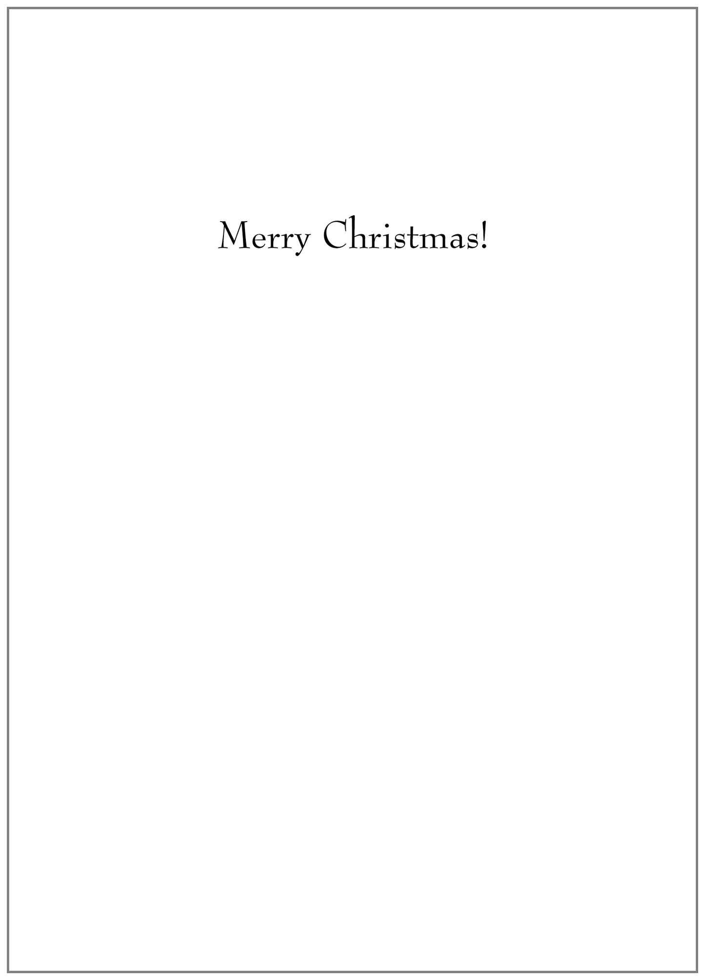 NT203 Christmas Card