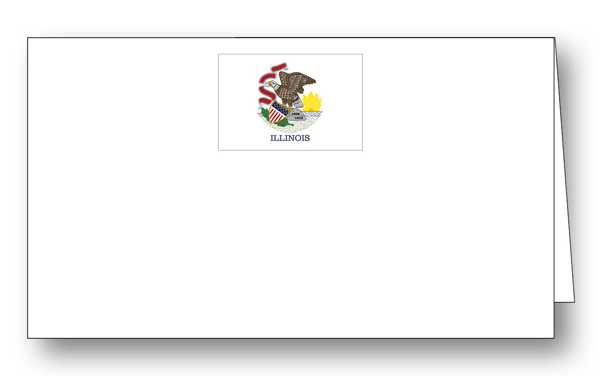 Illinois Flag Place Card