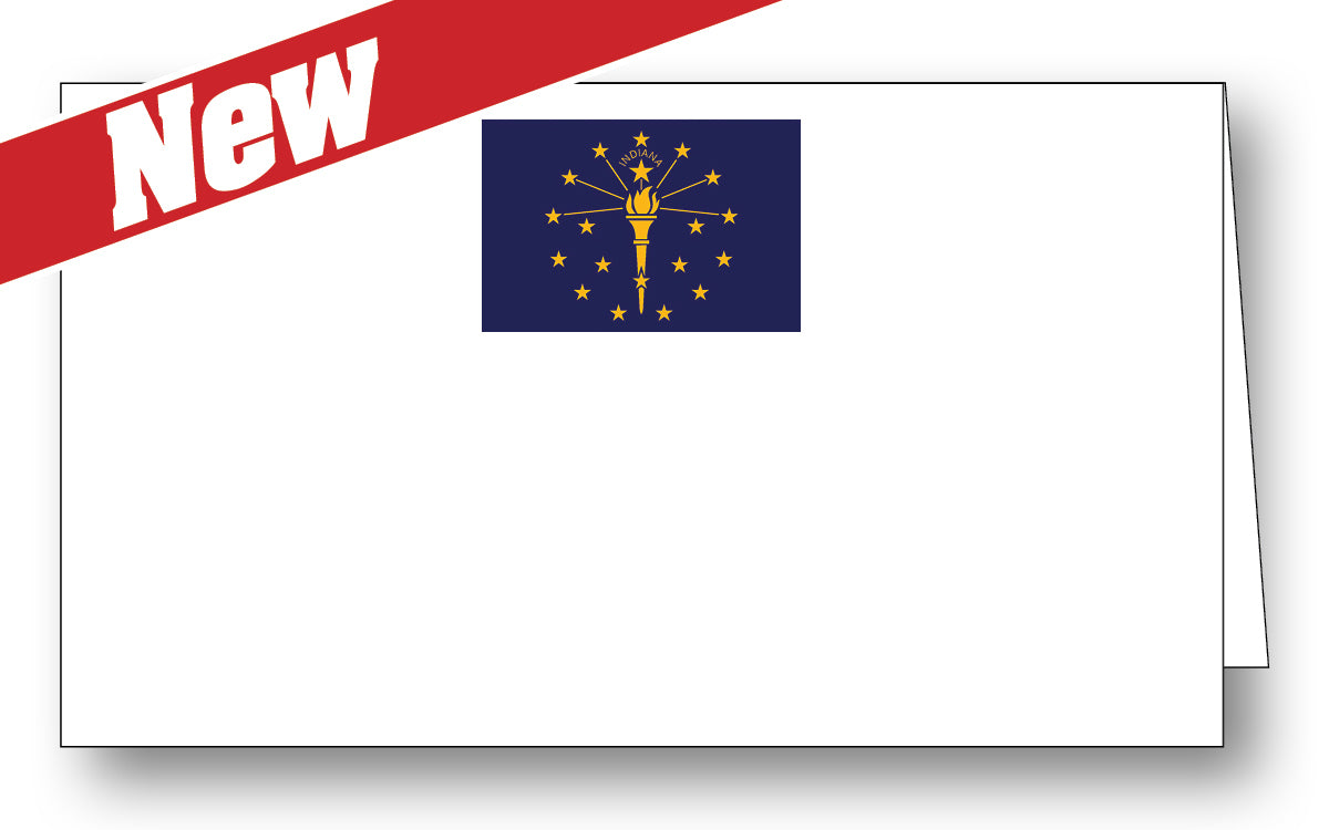 Indiana Flag Place Card