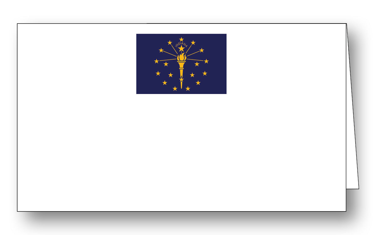 Indiana Flag Place Card