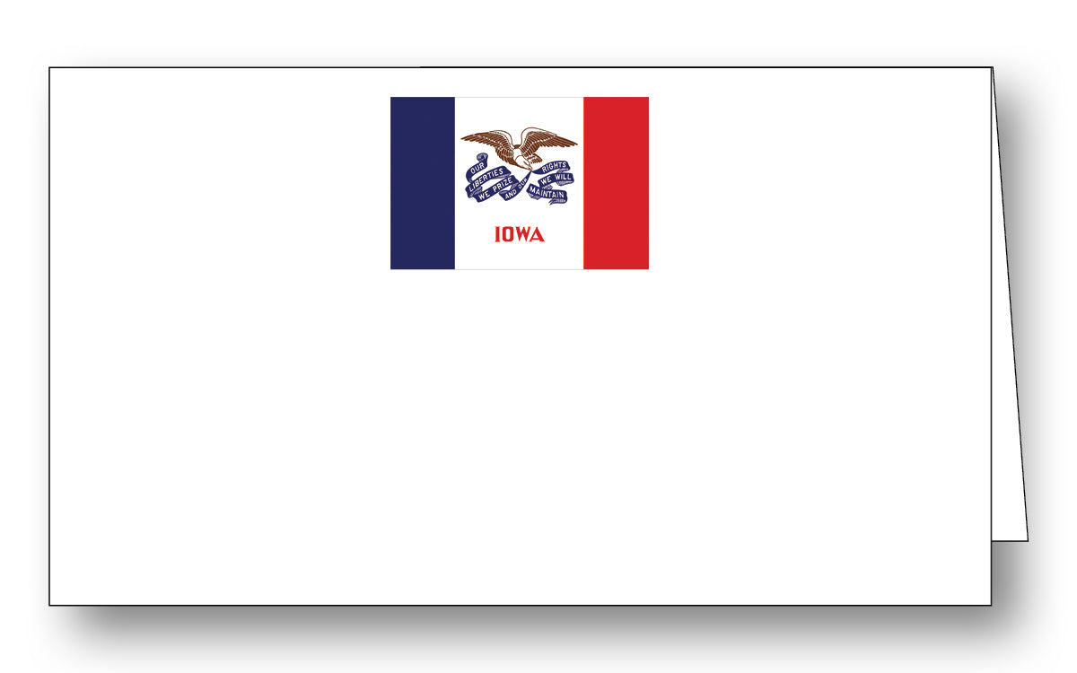 Iowa Flag Place Card