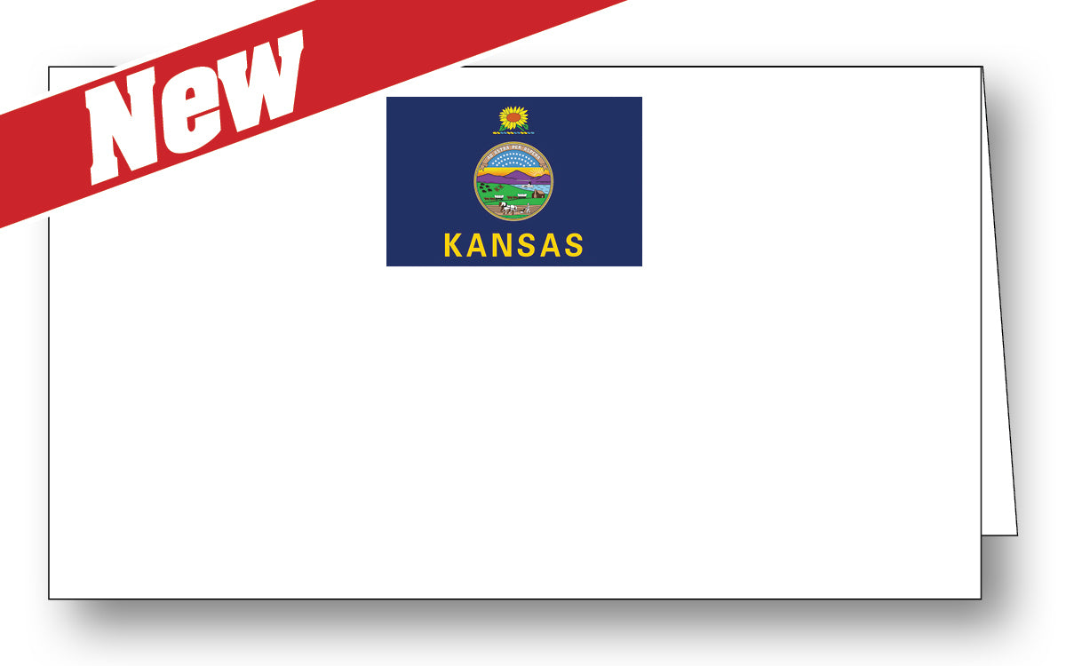 Kansas Flag Place Card
