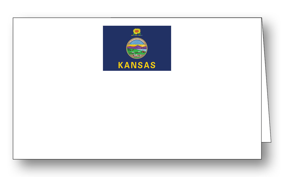 Kansas Flag Place Card