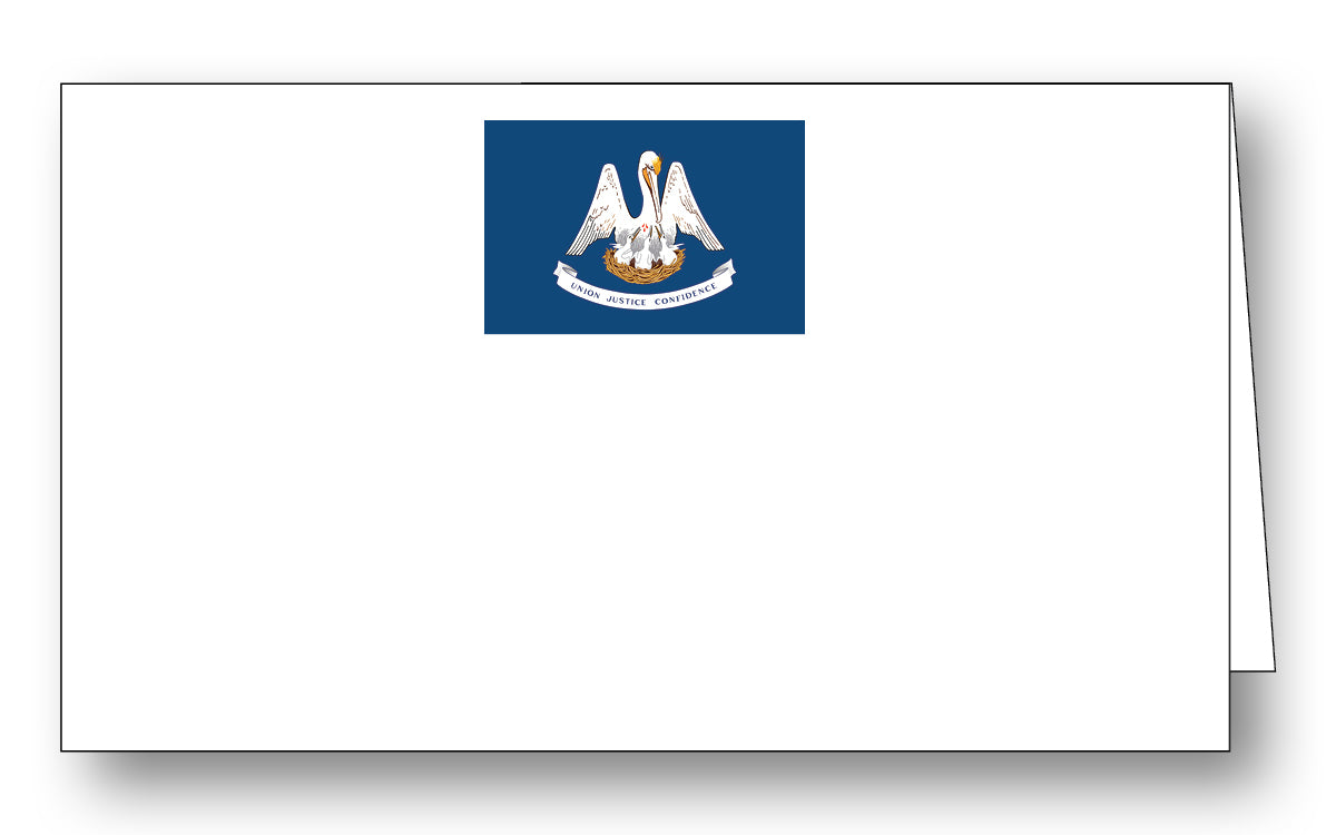 Louisiana Flag Place Card