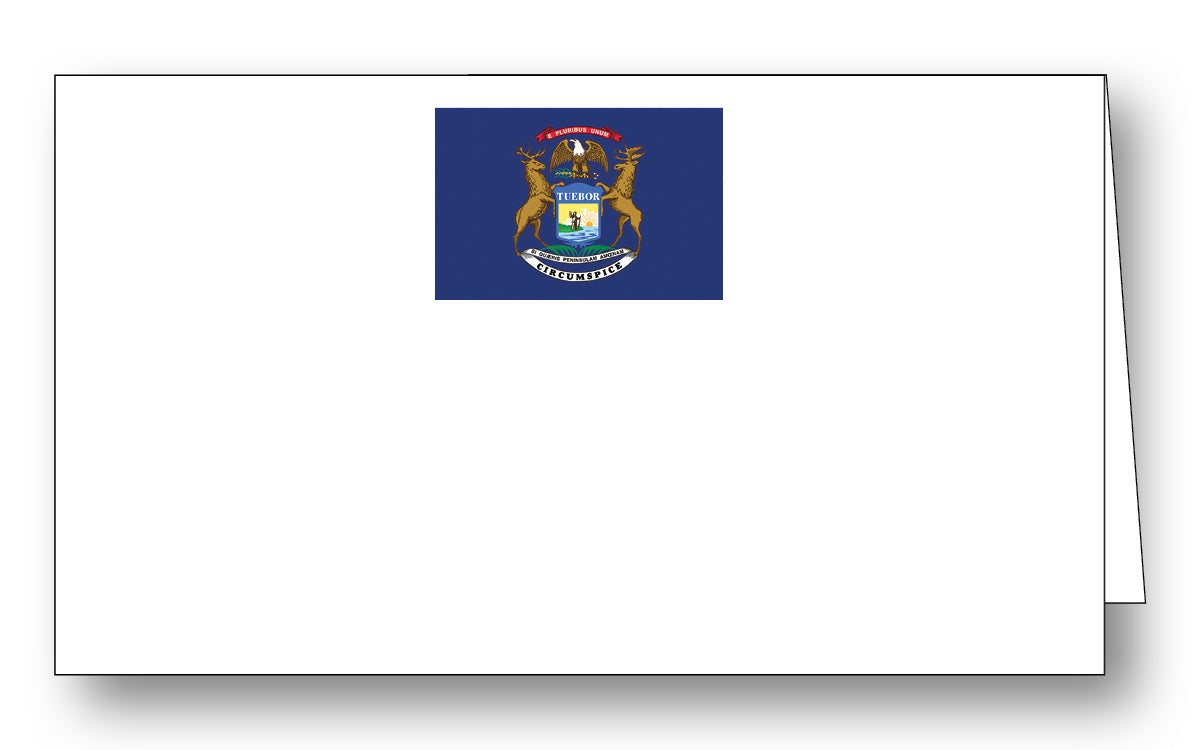 Michigan Flag Place Card