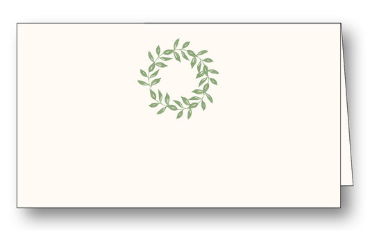 Eternity Wreath Sage Place Card