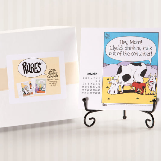 2026 Rubes® Cow Desk Calendar