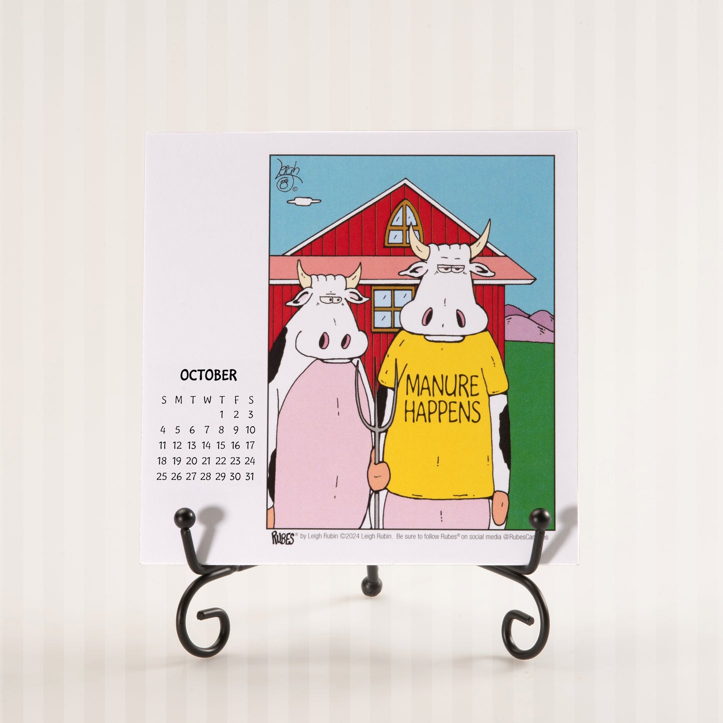 2026 Rubes® Cow Desk Calendar