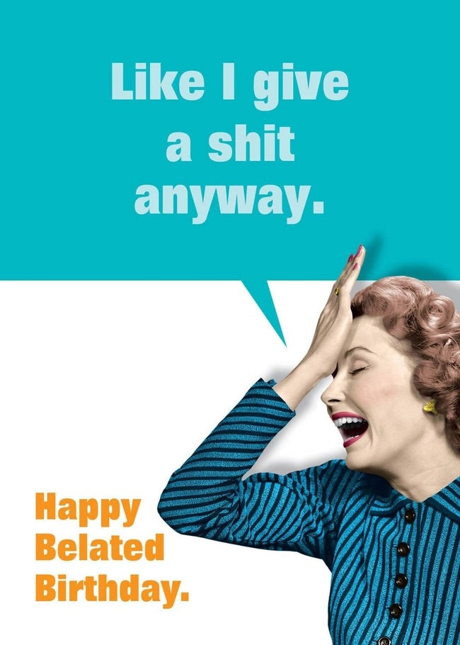 SA7015 Belated Birthday Card